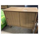 Mid Century Modern Sliding Door Cabinet.