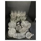 Antique Cut & Etched Glassware Collection.