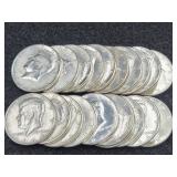 (20) 1964 Kennedy 90% Silver Half Dollars