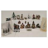 Christmas Holiday Village, Figurines & Trees