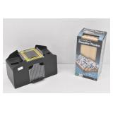 Automatic Card Shuffler & Wood Domino Racks