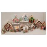 Charming Gingerbread House Village w/ Figurines