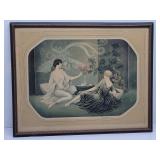 FG Henri Art Deco Print of Ladies Having Tea