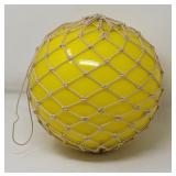 Handblown Opaque Yellow Art Glass Ball in ...