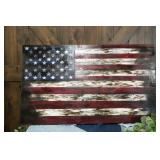 Handcrafted Wooden Flag