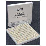 (100) CCI No. 41 Primers for 5.56mm Ammunition