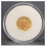 1999 $5 1/10 oz Gold Coin