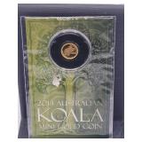 2013 $2 Australian Koala Mini Gold Coin