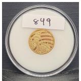 2016 Cook Islands Liberty $5 1/10 5.76kt Oz Gold