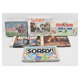 (5) Board Games: Risk, Battleship, Stratego, Sorry