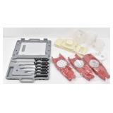 6 Pcs Cutlery Set w/Case & 4 Dicers,