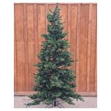 7.5" Brewer Spruce Clear Lighted Christmas Tree