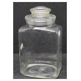 Rectangular Glass Canister Jar w/ Lid