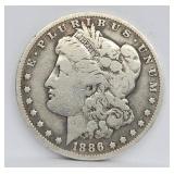 1886-O Morgan Silver Dollar - F