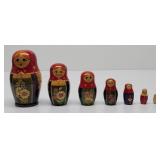 Babushka Handpainted Russian Nesting Dolls 7 Piece