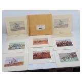 1970 Portfolio of 8 Charlie Russel Simplot Prints