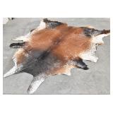 Speckled Tricolor Western Cowhide Rug