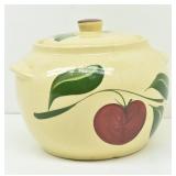 WATT Pottery Apple Bean Pot / Cookie Jar Crock