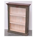 Painted Country Chic Beadboard Bookshelf Cabinet