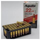 (50rd) Aguila .22HP Super Extra Hollow Point Ammo