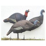 (3) Turkey Decoys w/ Stands & Bag