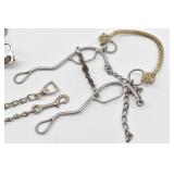 Horse Tack, Rolling Shank Bit, Snaffle Bit, Chain