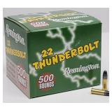 (500 rds) Remington 22 Thunderbolt 22LR Cartridges