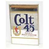 Colt 45 Stout Malt Liquor Mirror Bar Sign