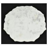 Decorative Marble Lazy Susan Scalloped Edge