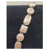 Liz Claiborne LC Hammered Nugget Style Bracelet