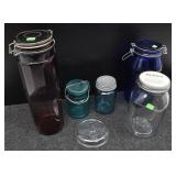 Various Glass Jars Storage Containers