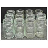 (12) Kerr Mason Quart Canning Jars