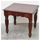 Traditional Rectangle Cherry Wood End Table