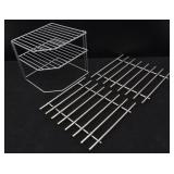 2 Stainless Steel Hot Plate Grills & Rack