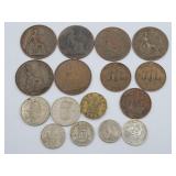 (16) 1886-1956, 1990 England / Great Britain Coins