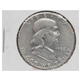 1952-S Franklin 90% Silver Half Dollar