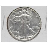 1942-S Walking Liberty 90% Silver Half Dollar