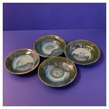 (4) Pottery Appetizer Plates