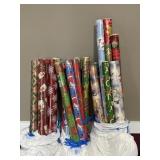 Large amount of Christmas wrapping paper