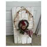 Christmas Santa wooden craft outdoor