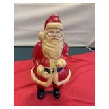 Vintage Christmas plastic Santa, 16 inches tall