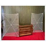 Sweater drying racks and wooden magazine rack