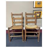 2 ladder back chairs