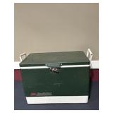 Vtg Green Coleman cooler - metal