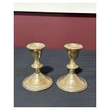 Sterling silver candlesticks