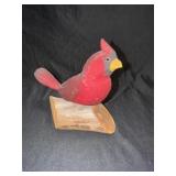 Wooden carved cardinal figurine