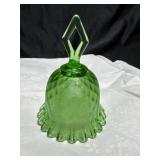 Fenton green glass bell