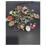 Huge amount of costume, jewelry, parts, and