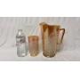 Jeannette Iridescent Glass Pitcher & Tumbler