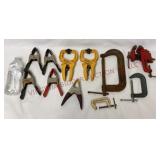 Tools - Small Clamp-On Vice & Assorted Clamps